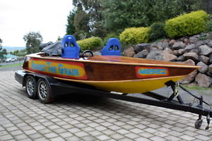 ski race boat woody LS1