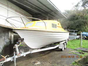 Stebercraft 19 ft with Dunbier dual axle galvanized trailer