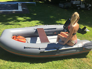 FOLDABLE RIB FRIB F-RIB FOLDING INFLATABLE BOAT SPORTS TENDER  TOHATSU 2S 9.8HP