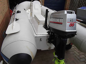 Rib boat with trailer and 30hp engine Plastimo