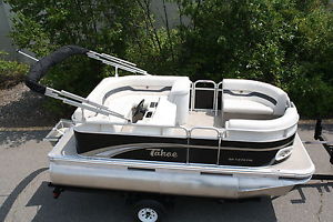 New 14 Ft high quality pontoon boat with 25 four stroke and trailer $3000 off