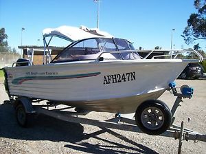 Quintrex 475 Bayhunter Caprice 1999 Millennium Hull Aluminium Boat **No Reserve*