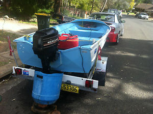Alluminium boat motor and trailer both registed.boat coded clean.
