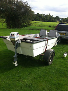 boat 13tft x 4ft 8in (max) on good trailer evinrude 4 long shaft engine multiuse