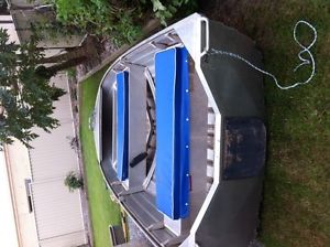 3.4  Stessl edgetracker lite roof topper with 8 hp Mercury