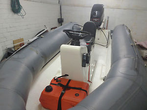 sr4 avon searider rib boat with 50hp mercury outboard