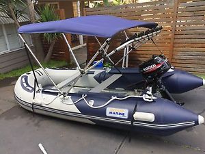 Inflatable 3.6 meter inflatable boat with 6hp motor