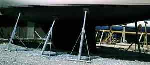 Yacht cradle for storage ashore