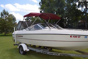 1999 Stingray Power Boat Ski 190RS 19' Fiberglass 135 hp  Trailer NC River Only