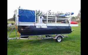 custom built 2016 aluminium pontoon boat fishing party charter or hire in survey