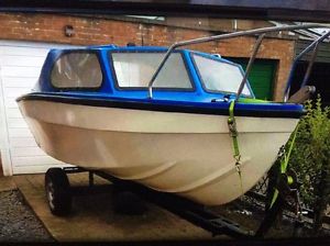 Shetland 535 boat in good order with trailer and a suzuki