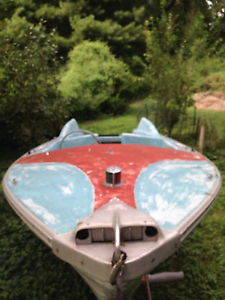 1958 HERTERS FLYING FISH STANDARD FIBERGLASS BOAT