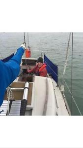 Classic sailing yacht, 22ft