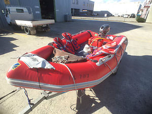 3.8M Inflatable Boat Zodiac Mark 2 Futura FR 15HP Yamaha Motor Dunbier Trailer