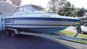 1988 Trophy Hardtop 23' Fishing Boat w/ V8 5.7 Engine - 2005 Dual Axle Trailer