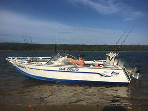 bowl rider 18ft 5.5mtr tinny  90hp honda 4stroke