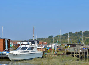Princess DS30 ideal liveaboard house boat on a scenic mooring