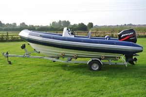 5.45m RIB, Trailer and 75hp Fourstroke Mercury Outboard - Ribcraft 545