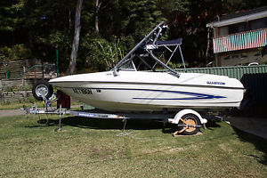2005 glastron mx 175 bowrider NEW MOTOR wakeboard better than bayliner bow rider