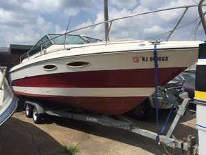 1986 Sea Ray 230 Boat 24' 5.7L Cruiser Cuddy w/ dual axle Trailer