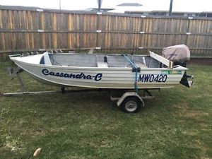 3.66m Clark tinny dinghy 20hp yamaha