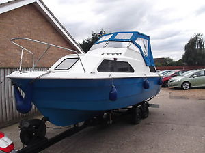 Norman Cruiser 18ft Boat with Twin Axle Trailer & 4 Stroke Outboard Engine
