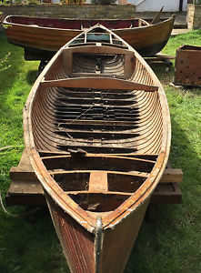 Vintage Wooden Motor Canoe made by Vee Root at Buss & Elston, Watford 1930s