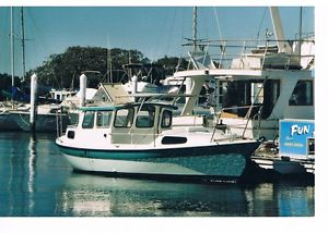 Hull of a Scandinavian Fishing Boat  Finn 8 - 26 '  8 mtr - Family Cabin Cruiser