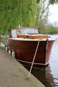Classic Wooden Broads Cruiser needs restoration