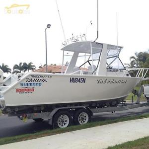 7.0m  plate trailcraft sports cab , 250 hp etec