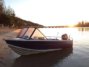 Boat. Clarke Abalone. 4.3m Tinnie with excellent 40hp Mercury motor and controls