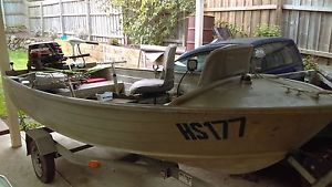 3.8m Tinny well set up, new outboard