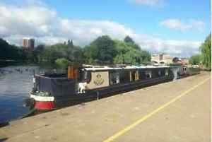 narrow boat canal boat 60ft cruiser stern liverpool boat called sextant