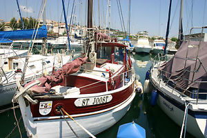 Classic Yacht, 40ft Gaff Cutter in Spain built 1910 in regular use