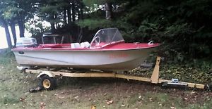 15' Powerboat with 50HP Outboard and Trailer
