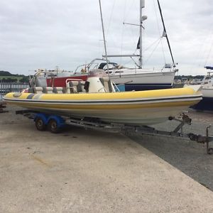 2002 Cobra Picton Nautique 7.5m Rib Boat Rigid Inflatable with Snipe Trailer