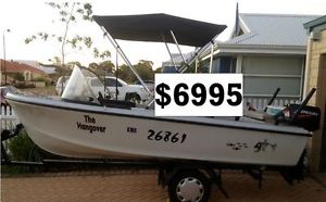 Great fishing/estuary boat.....new engine and steering set up !