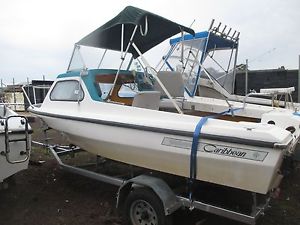 pride pathfinder hull and trailer only no outboard half cabin