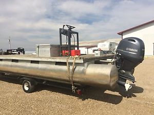 2015 Yamaha 115 Horsepower Pontoon Trailer, Stand, Tool Box, Fuel Transfer Tank