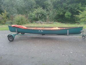 old town canoe with trailer