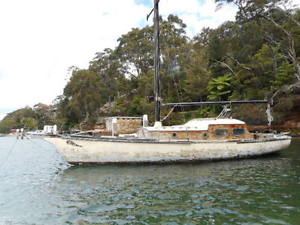 Classic timber Cutter 28ft sailing yacht 1940s (sydney Harbour) No Reserve! wow