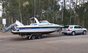 Mustang 2400 Sports Cruiser, excellent 140hp Yamaha outboard, on reg trailer