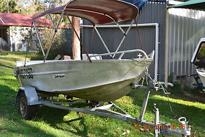 12 foot tinnie 15 hp Evinrude Outboard
