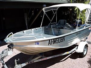 399 Stacer Proline 15 Hp Suzuki and Trailer