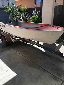 savage 12ft boat and trailer