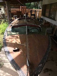 Wooden speed boat