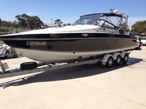 Benito 32 Sports Cruiser Boat inc tri-axle trailer.