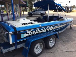 Magnum Ski Boat & Tandem Trailer 350 Chev Rearmount V Drive Wake Ex Ski Race