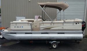 2002 USED PONTOON BOAT FOR SALE  BENNINGTON DECK BOAT COLUMBUS DAY SPECIAL