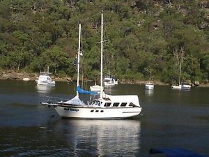 34ft Timber Schooner Rigged Motor Sailer Yacht